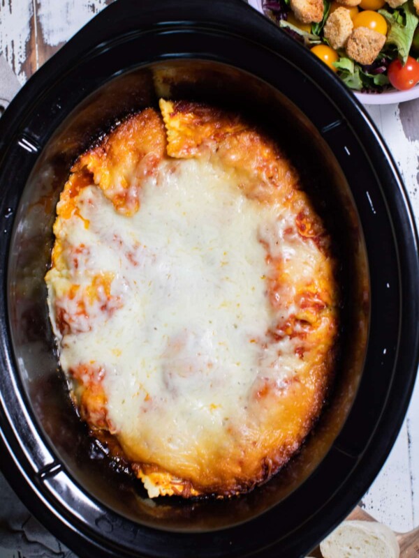 close up of ravioli lasagna for pinterest